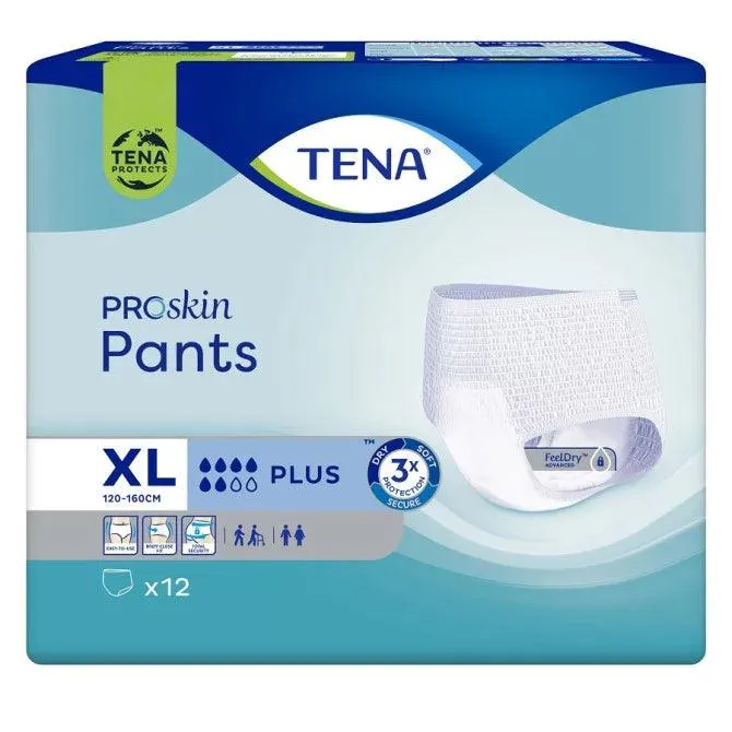 Tena Pants Plus Extra Large 12 Pack