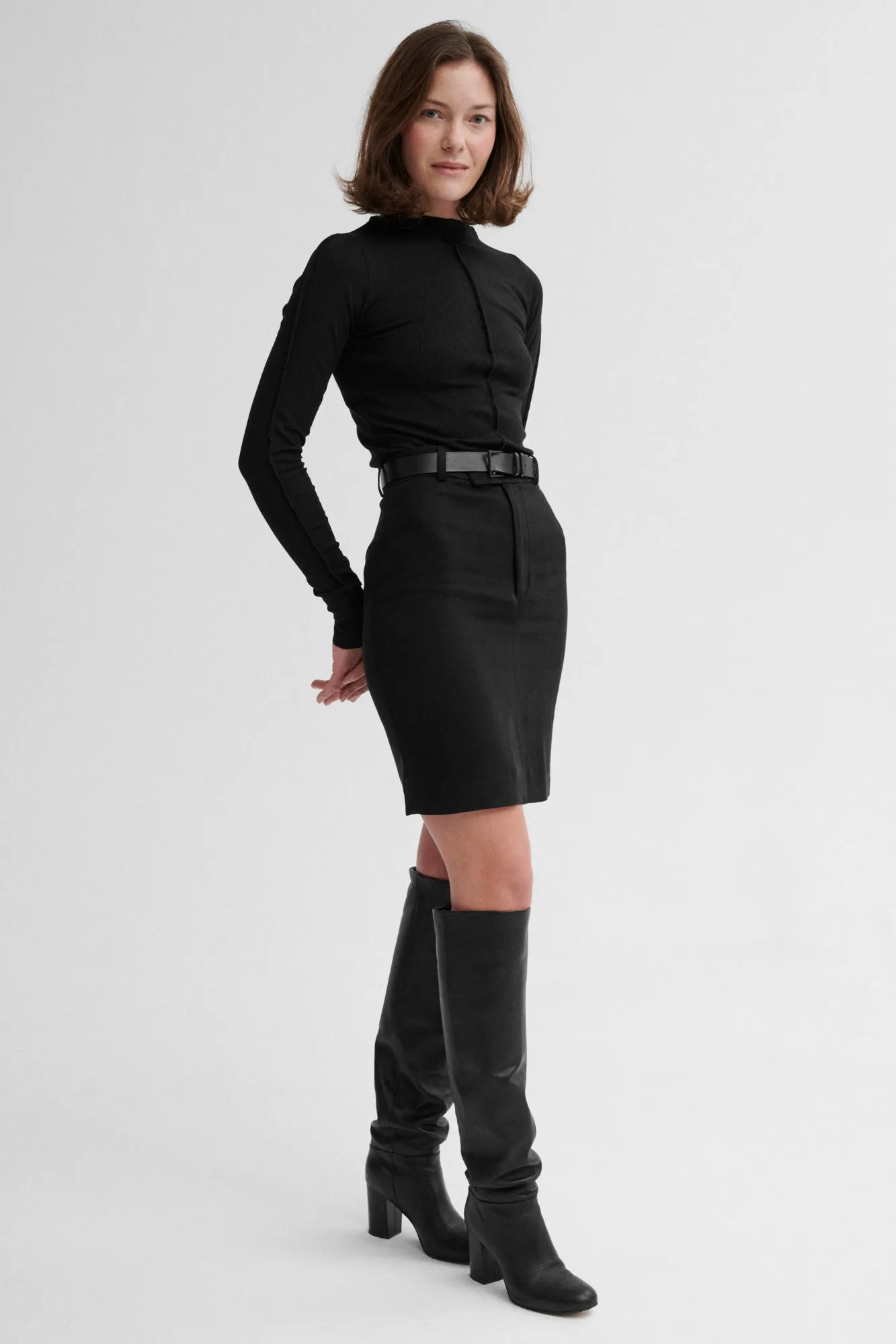 Tencel™ skirt / 07 / 08 / onyx black