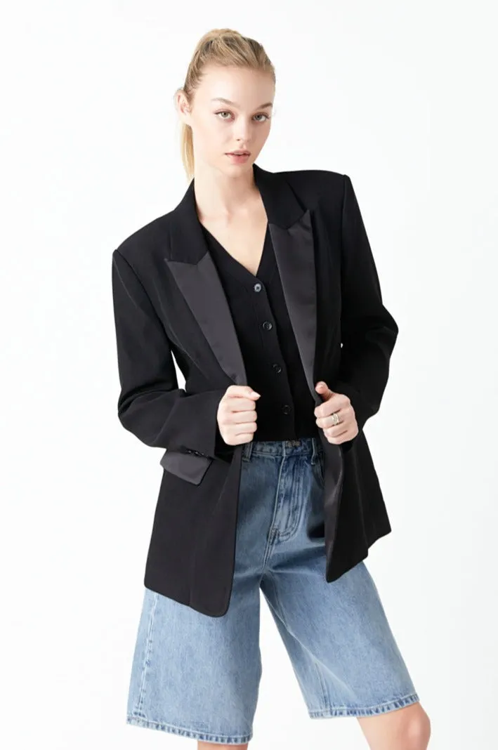 Tuxedo Oversized Jacket