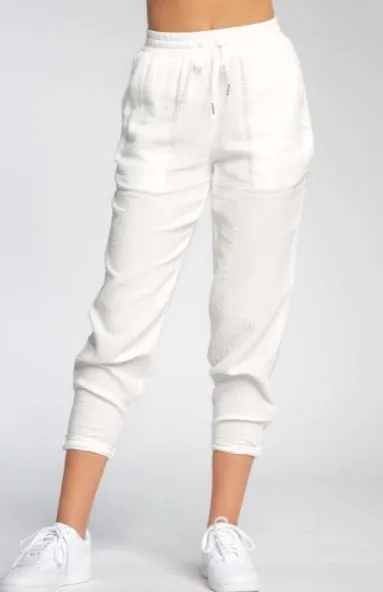 White Jogger Pants