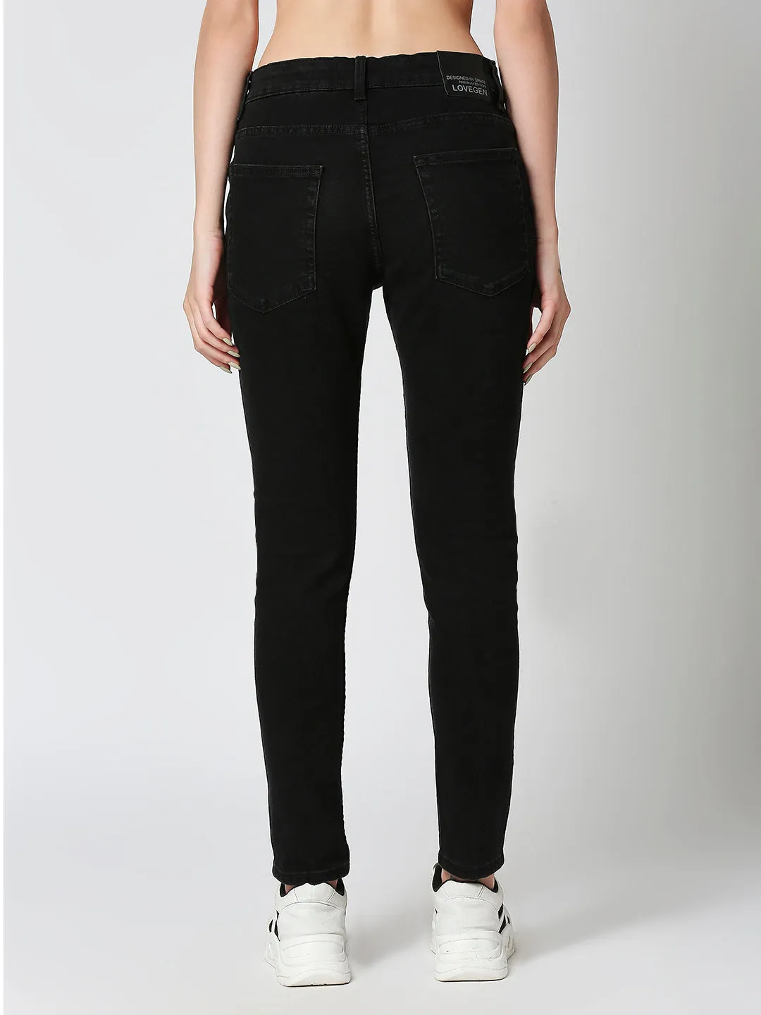 Women’s Fitted Black Denim