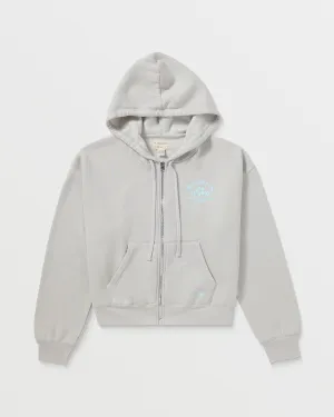 Womens Lei 95 Zip-Up Hoodie - Pearl Grey